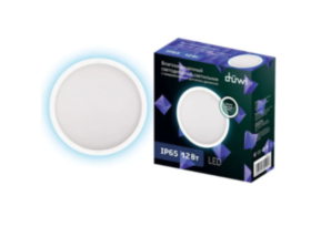 Светильник сд Round IP65 с микроволновым д/д, круглый, 12W, 4000К