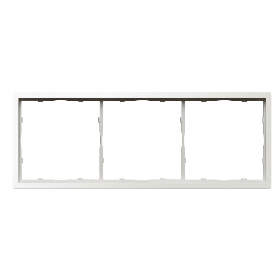 Рамка 3-я, матовый белый