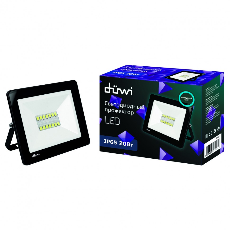 REV (duwi) Прожектор светодиодный СДО-20М, 20W, 6500К,