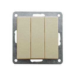 Выключатель 3-кл.  (сх.1+1+1) 16 A. 250 B (беж.) LK60  (20шт) 1кор.=200шт.