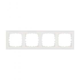 Рамка 4-постовая (бел.) LK60  (12шт) 1кор.=120шт