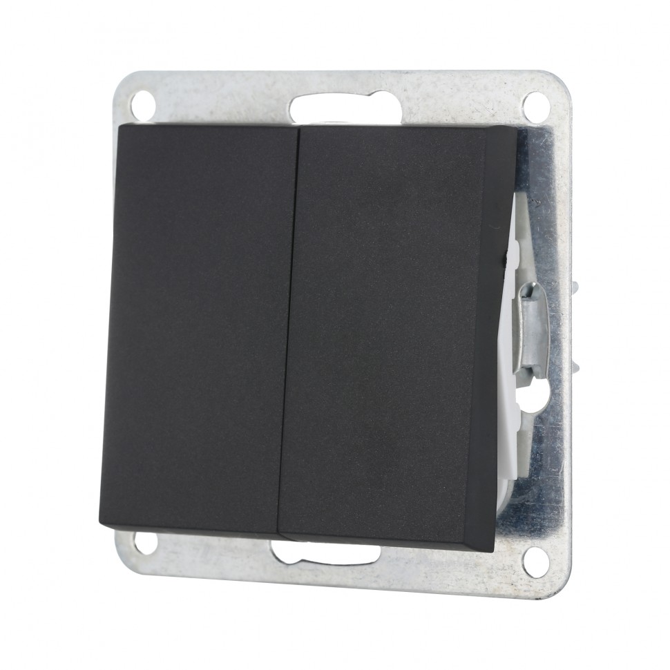 Механизм выключателя 2-кл (черн. бархат) LK80