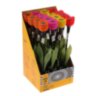 Фонарь садовый на солнечной батарее "Тюльпан" 47 см, d-6 см, 1 led, пластик   1221877