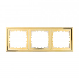 Рамка 3-постовая (золото) LK80 CLASSIC
