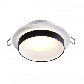 370784 SPOT NT21 292 белый/черный Светильник встраиваемый влагозащищенный IP44 GU10 9W 220V WATER