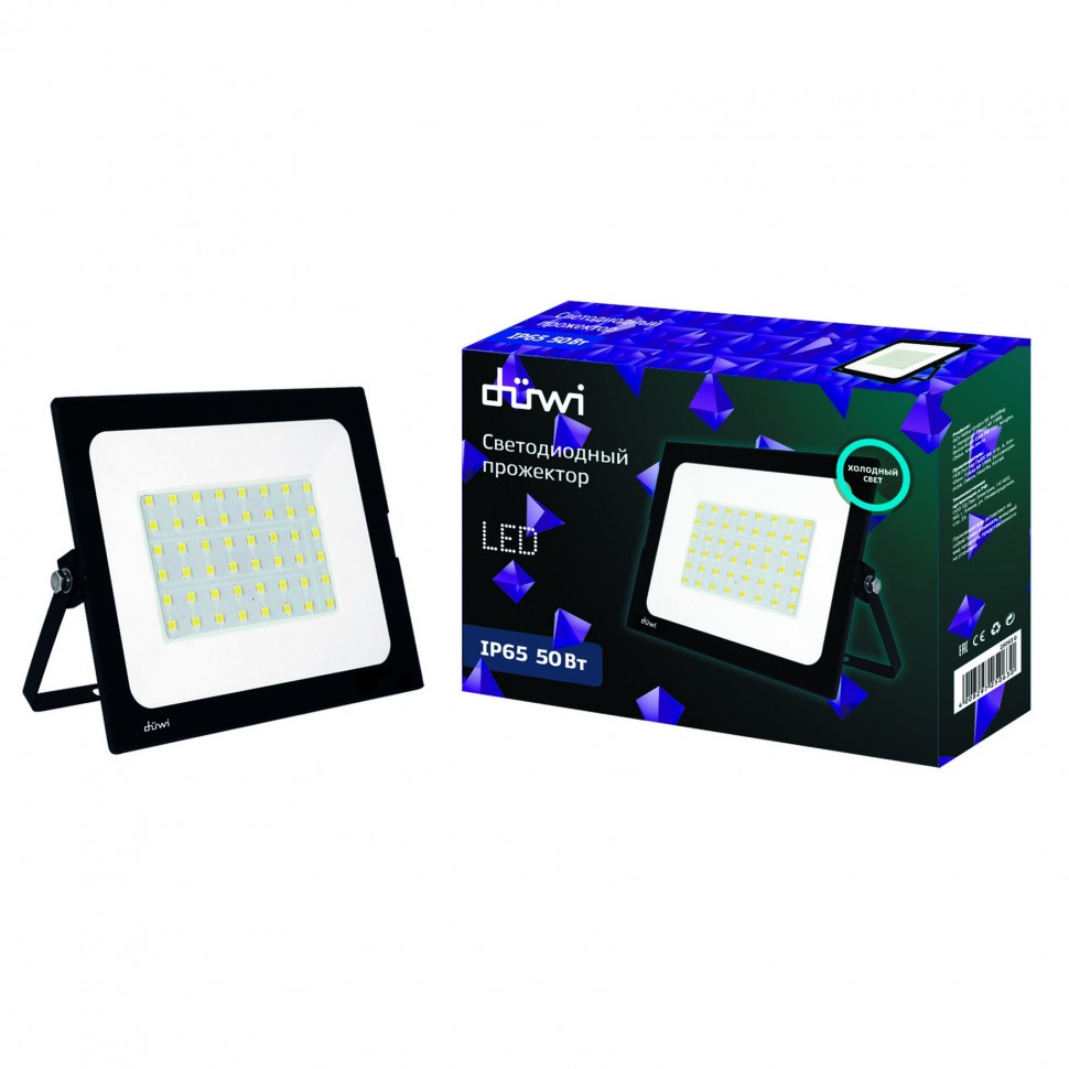 REV (duwi) Прожектор светодиодный СДО-50М, 50W, 6500К,