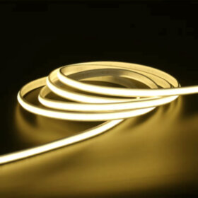 Лента светодиодная уличная COB-10MM-2835-220V-240D-10CM/ yellow 100м