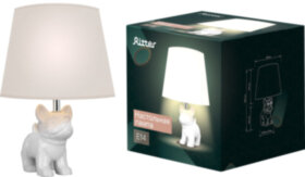 Светильник настольный с абажуром BUDDY, белый/белый, E14, провод 1,6 м, Ritter