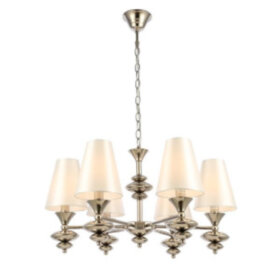 SL1137.103.06 Люстра подвесная Никель/Белый E14 6*40W