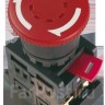 IEK Кнопка AE-22 "Грибок" с фиксацией красный d22мм 240В 1з+1р