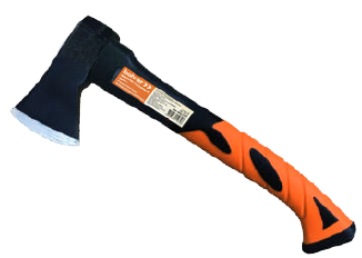 Топор Bohrer  600 г. рукоятка фибергласс 360 мм с резиновым покрытием (cталь 45 HRC 50-58) (24/6/1)