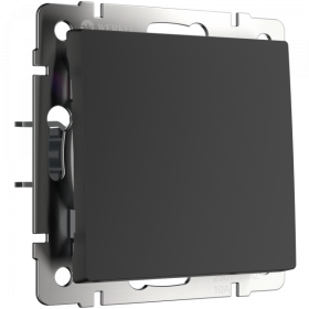 WL Выключатель 1кл проходной (черный матовый)