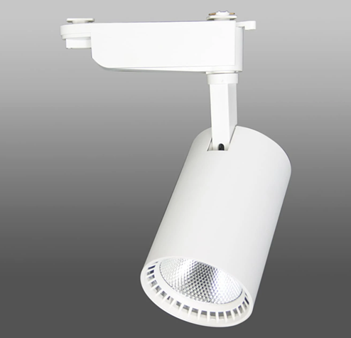 Светодиодный трековый светильник DT-108 (30W. 4100. однофазный, белый корпус)