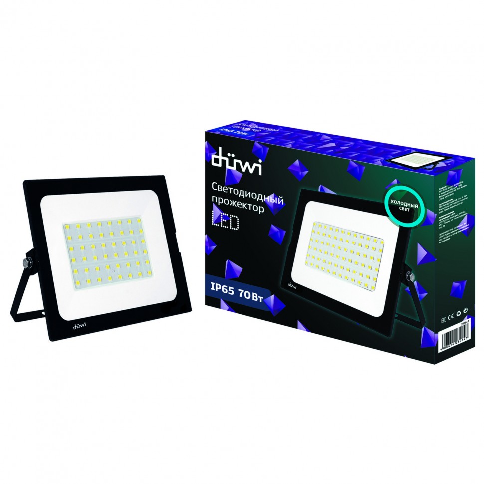 REV (duwi) Прожектор светодиодный СДО-70М, 70W, 6500К, duwi