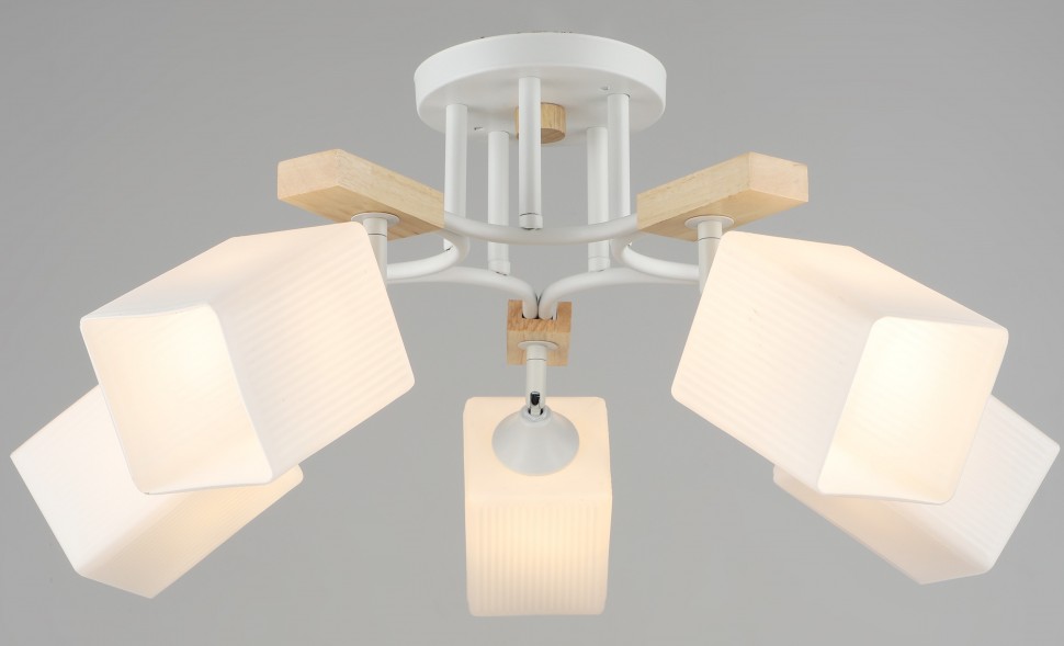 5679/5 WT+WOOD (4) Люстра (RL)