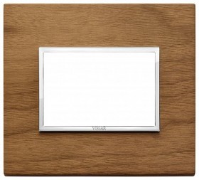 НАКЛАДКА EIKON EVO ДЛЯ 3 МОДУЛЕЙ, ИТАЛЬЯНСКИЙ ОРЕХ