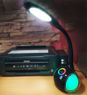 Настольная лампа T 1 SPAKER RGB 3Вт черный