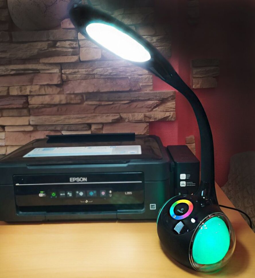 Настольная лампа T 1 SPAKER RGB 3Вт черный
