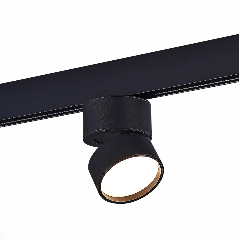 ST809.446.09 Магнитный трековый светильник Черный LED 1*9W 4000K 600Lm Ra>90 120о IP20 D85xH126 48V