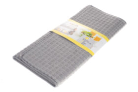 Салфетка для сушки посуды КотКомфорт 380х500 мм "Клетка" (микрофибра, микс) (1шт в уп) (120/6)