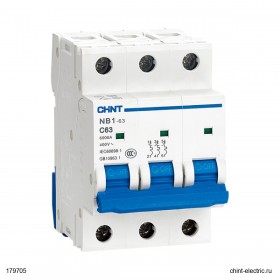 Выключатель автоматический модульный 3п C 32А 6кА NB1-63 (R) CHINT 179705