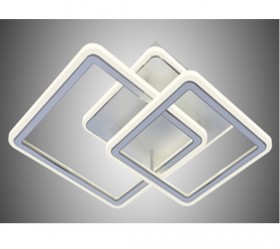 "Люстра светодиодная подсветкой  3000-6500k, 2.4G пульт дистанционного  управления  136W" Белая