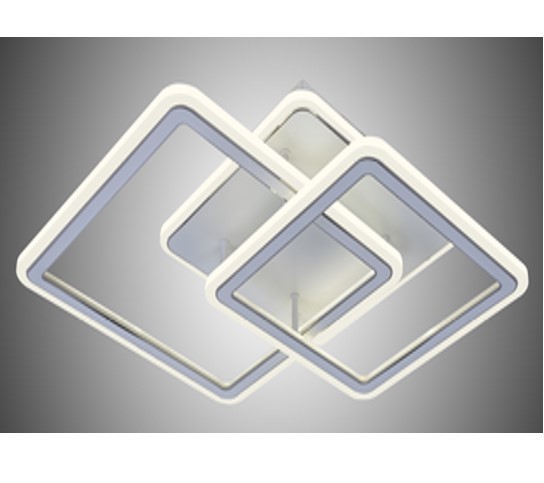 "Люстра светодиодная подсветкой  3000-6500k, 2.4G пульт дистанционного  управления  136W" Белая