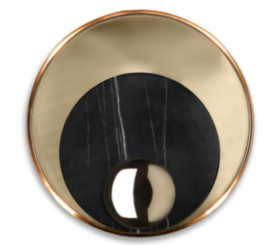 Настенный светильник Atlas 11F022/BK 9W 3000k/white+black