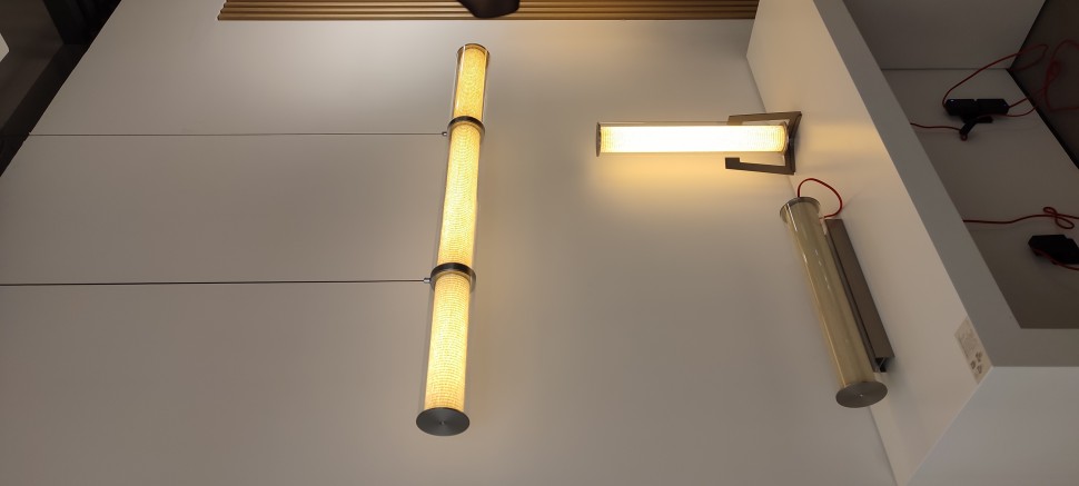 Потолочный светильник Mebsuta 1110013P/L  LED 45W clear glass with bamboo