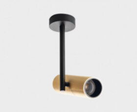 M03-095 gold/black GU10 220V светильник потолочный