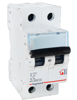 LEGRAND Авт. выкл. TX³-E 6000 - 6 кА - тип хар. C - 2мод - 25А
