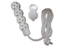 REV Удлинитель 4 гнезда, без выключателя, с землей, 3 м