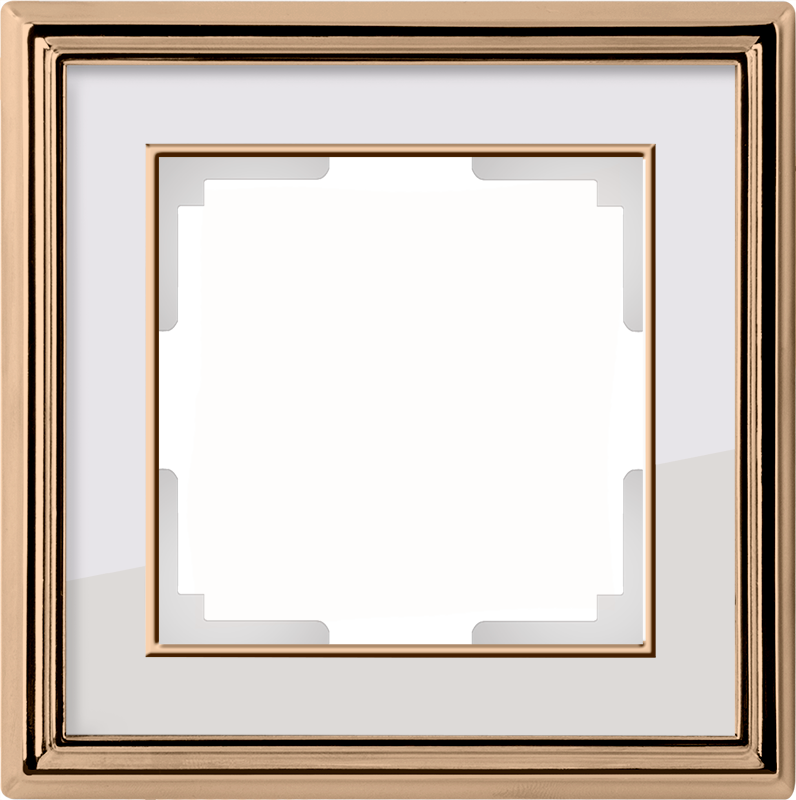 WL золото/белый 1 рамка WL17-Frame-01