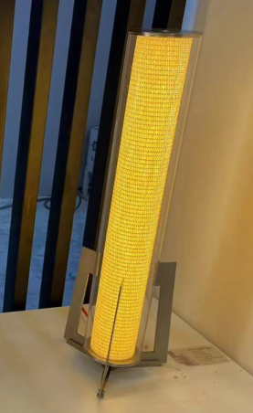 Напольный  светильник Mebsuta 1110013T/A LED 30W clear glass with bamboo