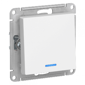 Механизм выключателя 1-кл с подсветкой белый AtlasDesign