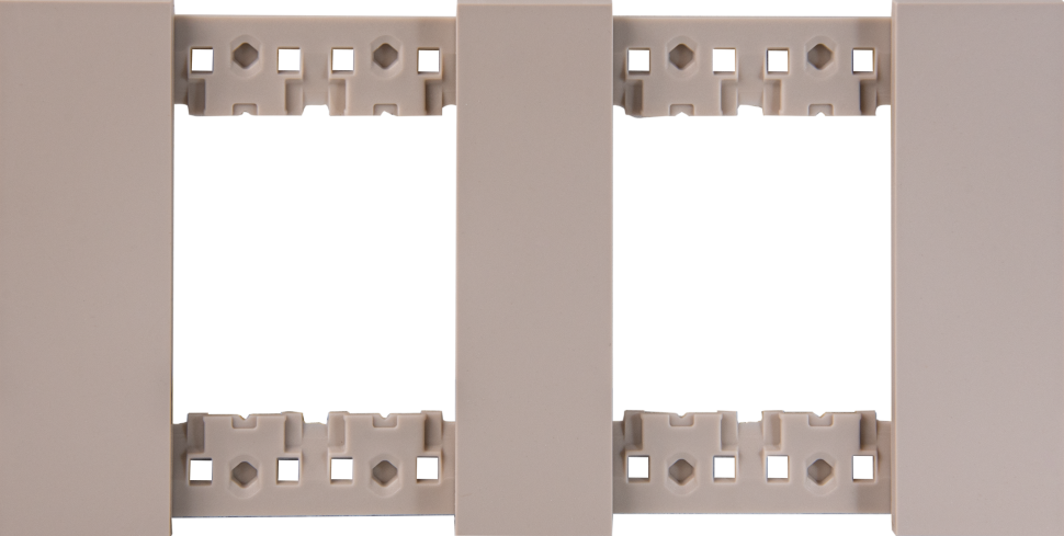 Vanguard Valero Декоративная рамка 2+2 модуля, Песочный