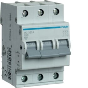 Автоматический выключатель MCB 3P 6kA C-25A 3M Hager