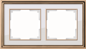 WL золото/белый 2 рамка WL17-Frame-02
