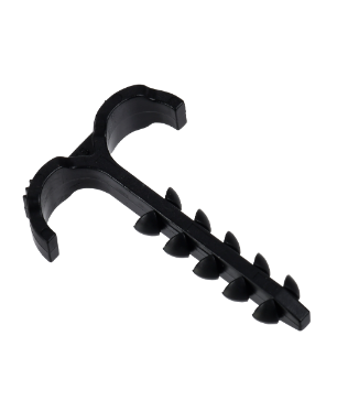 Дюбель-хомут Т-образный 4-12мм нейлон черный (25шт/упак) IEK  UDH11-04-12-025-K02