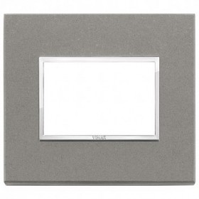 НАКЛАДКА EIKON EVO ДЛЯ 3 МОДУЛЕЙ, СЕРЫЙ КВАРЦ