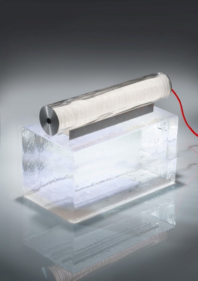 Потолочный светильник Mebsuta 1110013T/B LED 30W clear glass with bamboo