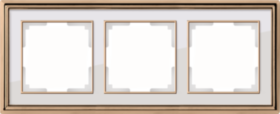 WL золото/белый 3 рамка WL17-Frame-03