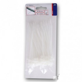 REV Кабельный хомут 140х3,2мм. 100шт. Цвет: белый.