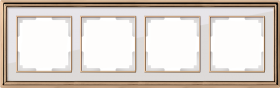 WL золото/белый 4 рамка WL17-Frame-04
