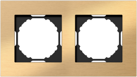 Рамка 2-я, Natural золотистый алюминий, серия A07