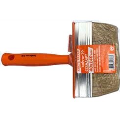 Кисть ракля Bohrer Стандарт  40 x140 мм (натур. щетина 51 мм) оранж. пластиковая рукоятка (120/6)