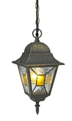 REV Светильник сад.-парк. duwi Crespo подвес 962мм,100W,цветная мозаика,черное золото