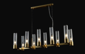 Люстра OTONO SP10 L980 BRASS/TRANSPARENTE