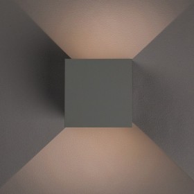 Светильник светодиодный настенный FSD-004, 6 Вт, 450 Лм, 3000К, IP54, 220 В, металл, серый 764061