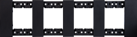 Vanguard Valero Декоративная рамка 2+2+2+2 модуля, Черный